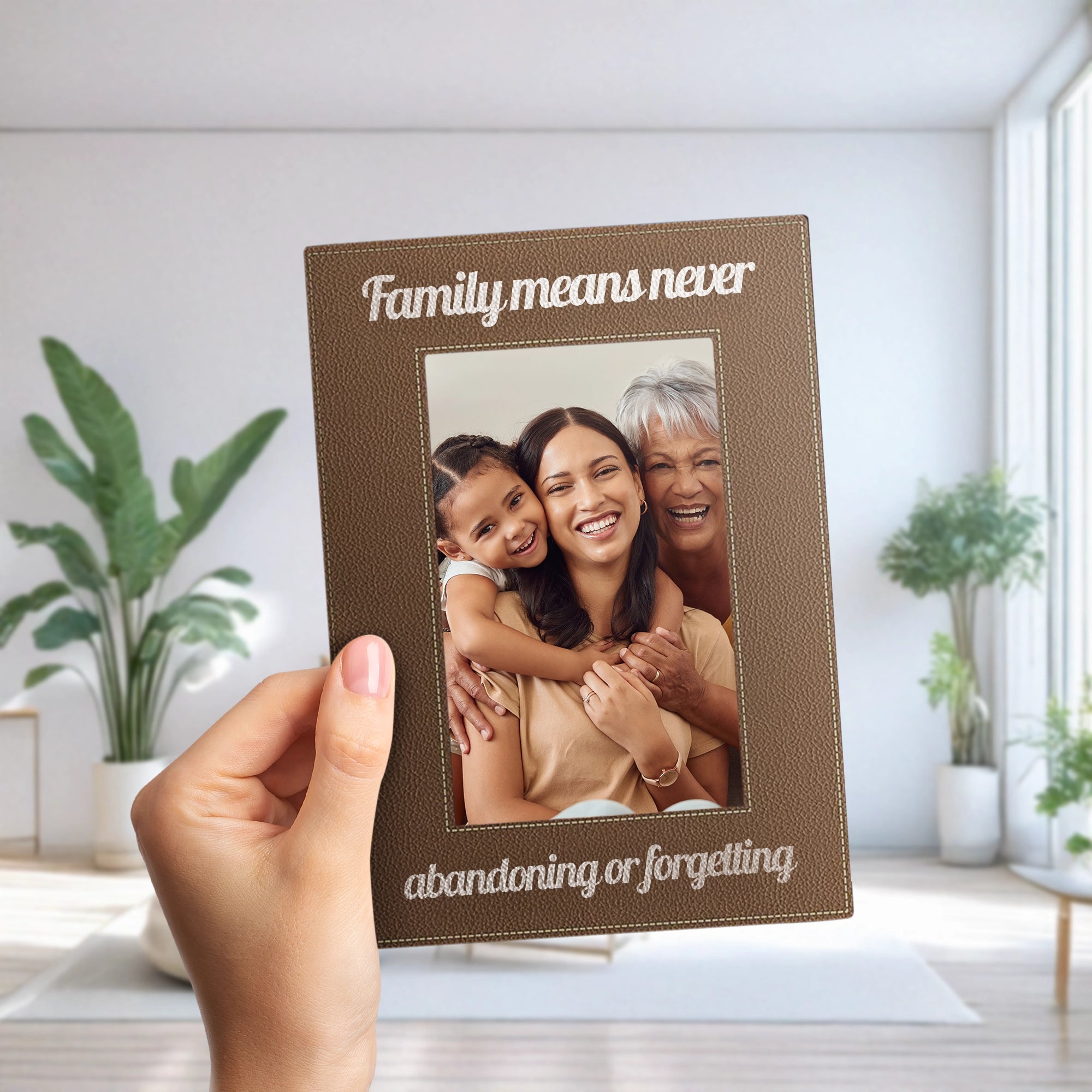 Leather Picture Frame - Beyond Memories - 25737735