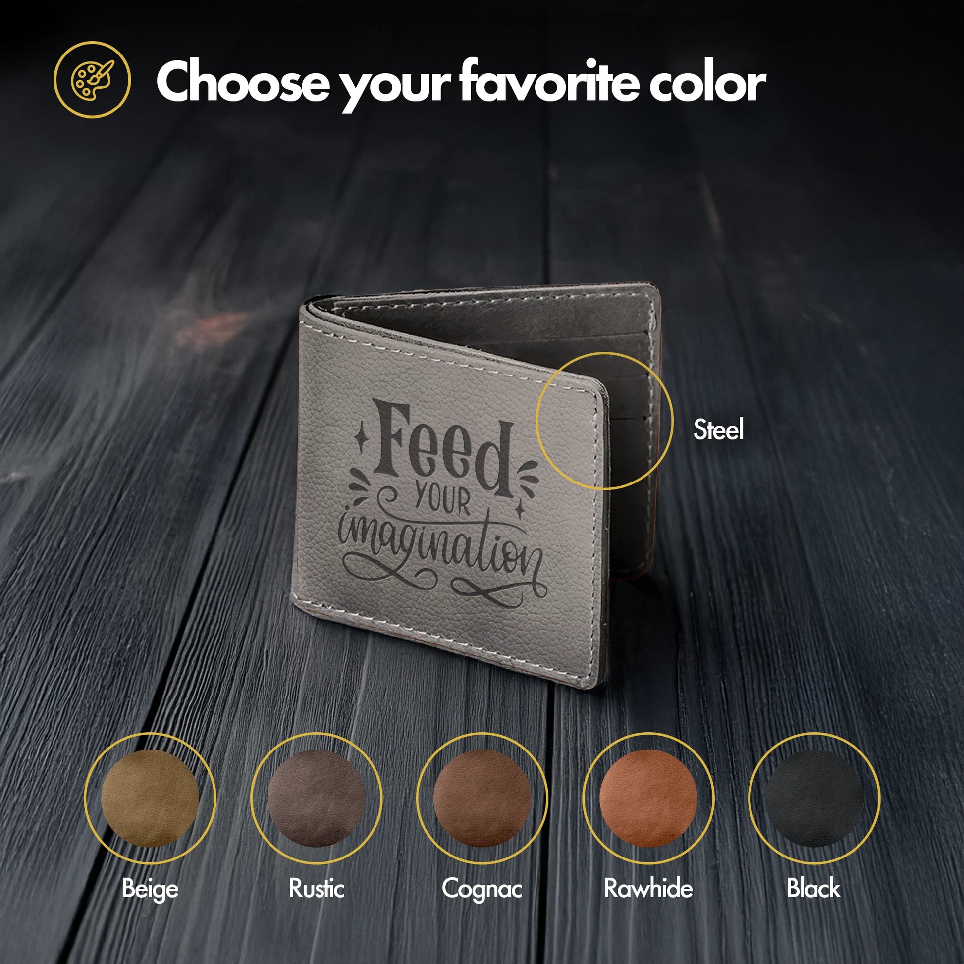 Leather Wallet - Beyond Memories - 21585489