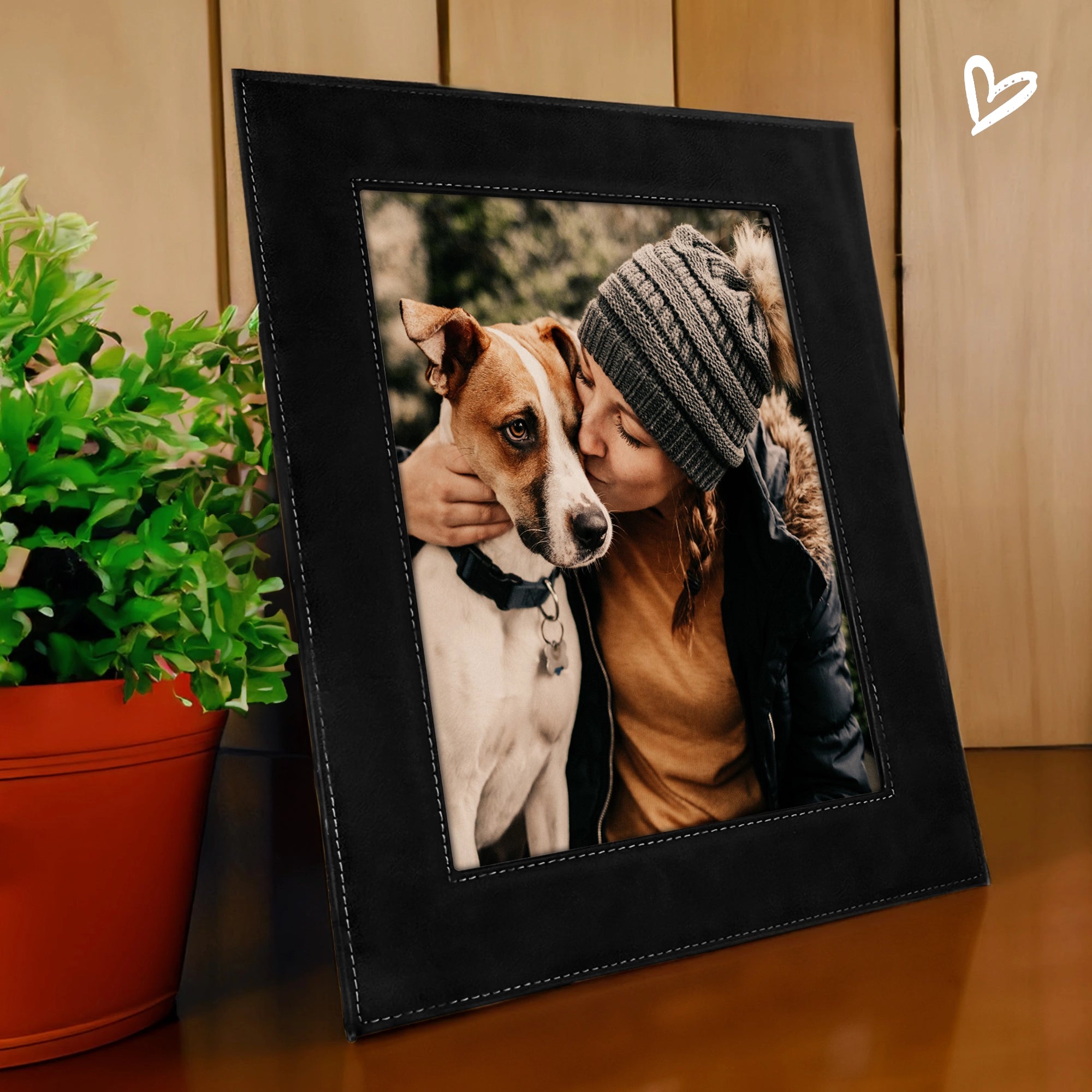 Leather Picture Frame - Black