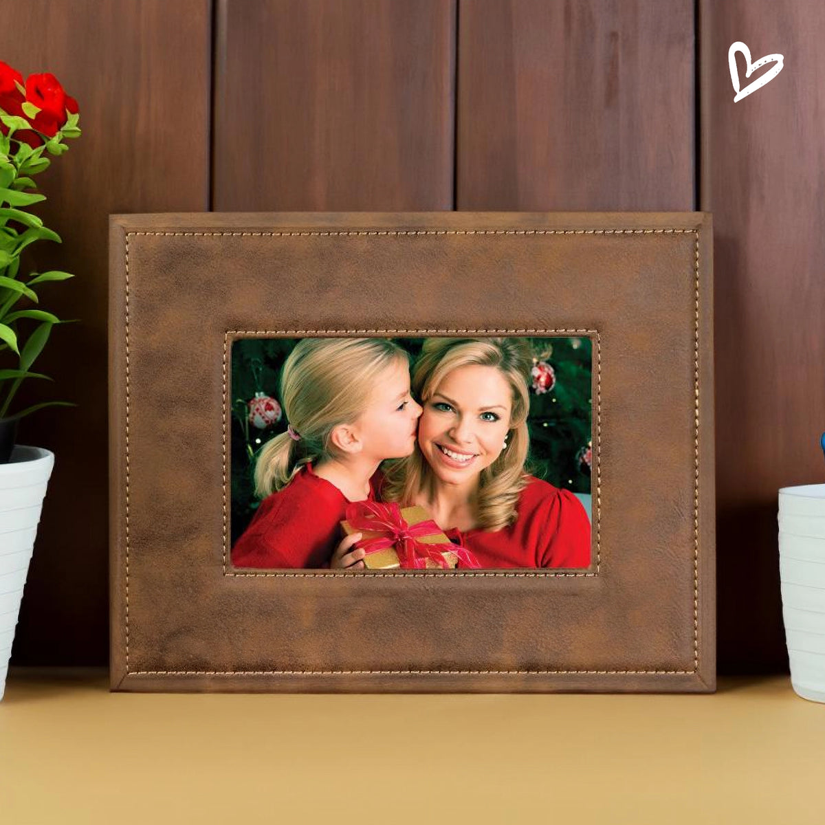 Leather Picture Frame - Brown