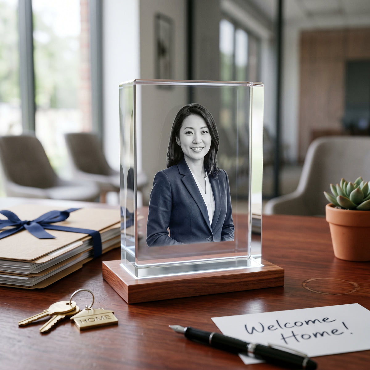 3D Crystal Photo Gift for Mom, Rectangle | Beyond Memories