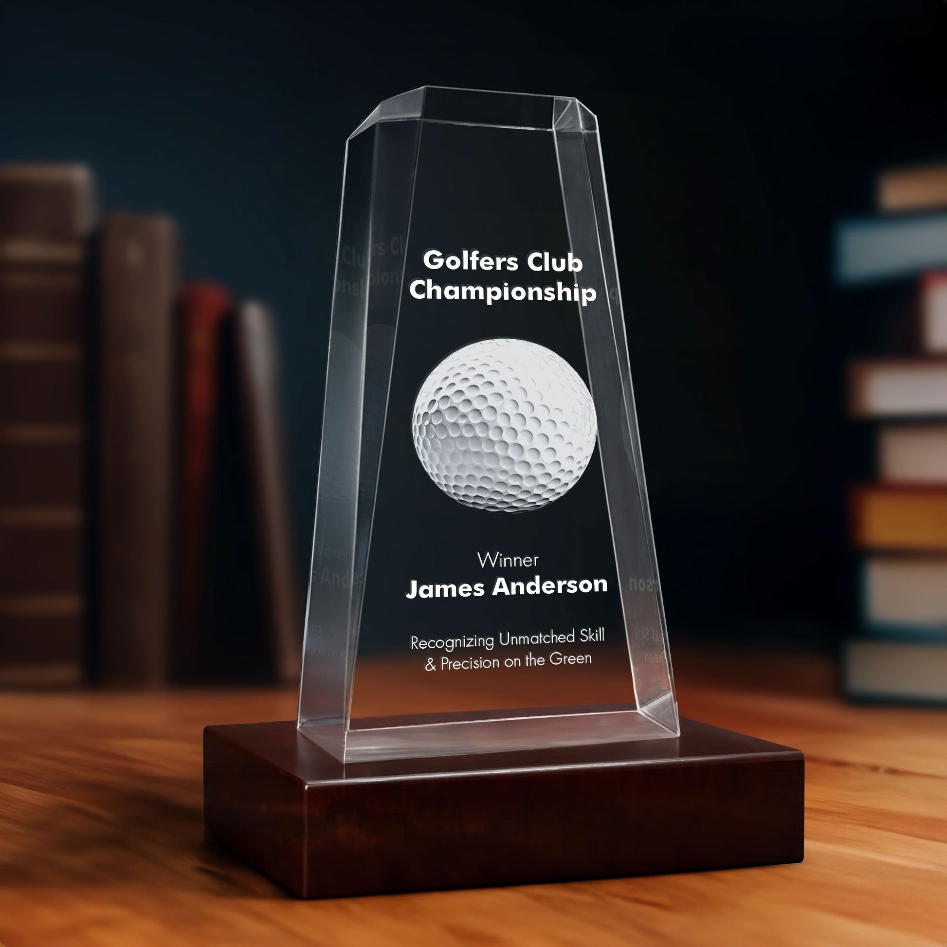 3D Crystal Faceted Tapered Tower | 3D Laser Gifts