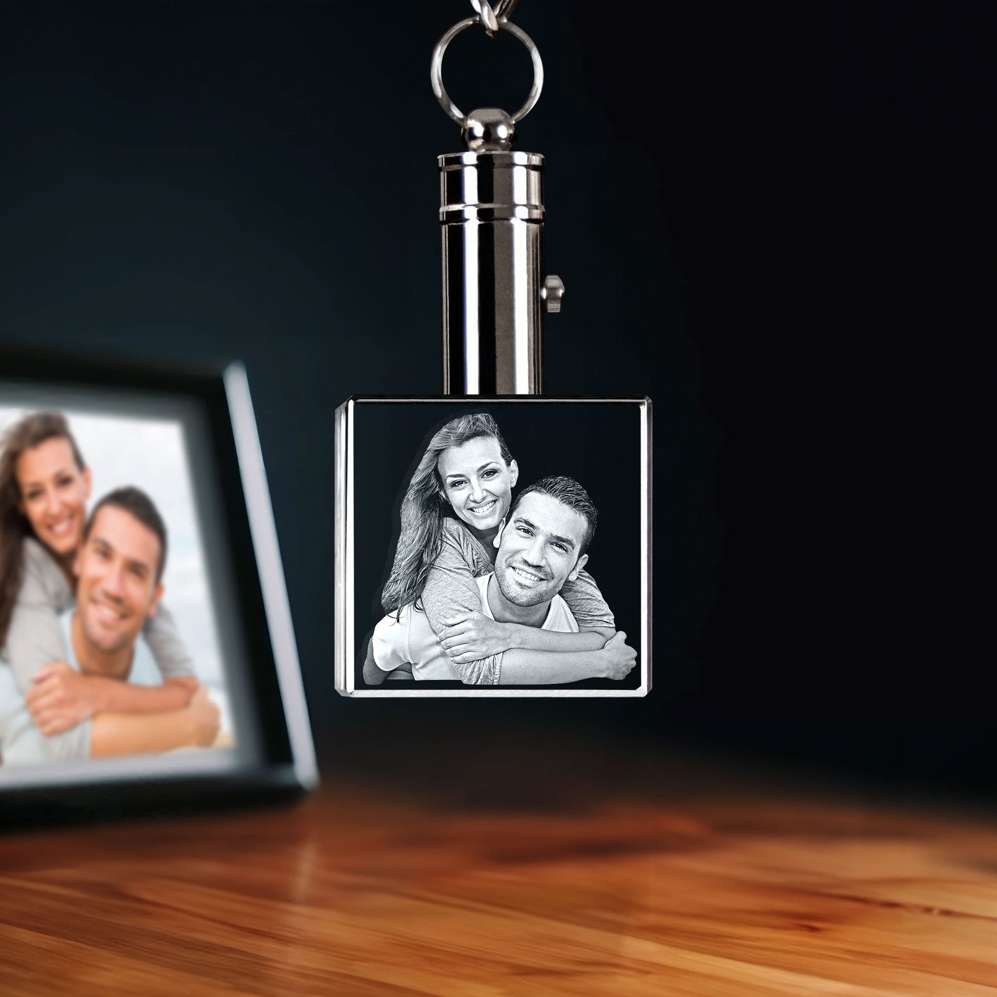 Crystal Keychain Square | 3D Laser Gifts